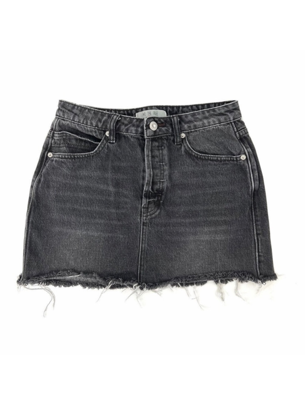 Free People We the Free Denim Micro Mini Jean Skirt